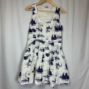 Jack Wills size 8 summer vacation seaside dress